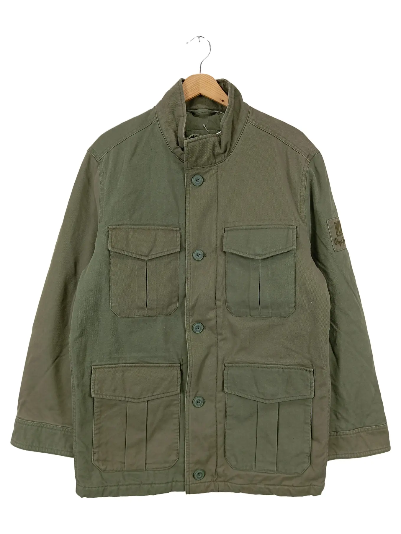 PEPE JEANS LONDON PEPE JEANS Herren Jeansjacke Gr. 46;S Grün Military Outdoor Baumwolle