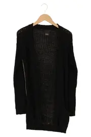 Vorschaubild 1 von Damen Strickjacke Cardigan Schwarz Gr. 32/XS Casual Basic Modern