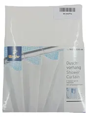 Vorschaubild 1 von Duschvorhang Weiß 180x200 cm mit Taschen inkl. Ringen
