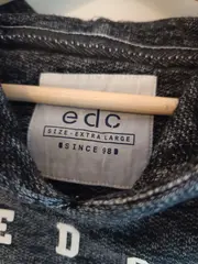 Vorschaubild 3 von EDC Herren Kapuzenpullover Hoodie Original Denims Grau XL Casual