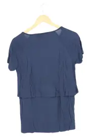 Vorschaubild 2 von Damen T-Shirt Gr. 38 Blau Basic Casual Oberteil