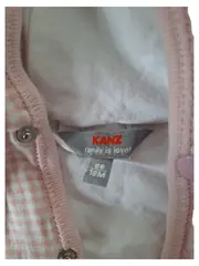 Vorschaubild 3 von Baby Mädchen Strickjacke Rosa Kariert Kapuze Gr. 86 Casual