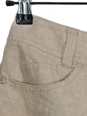 Vorschaubild 3 von Damen Minirock Gr. 38;M Beige Leinen Klassisch