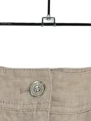 Vorschaubild 2 von Damen Minirock Gr. 38;M Beige Leinen Klassisch