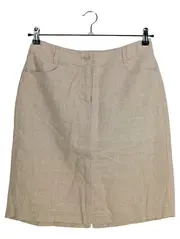 Vorschaubild 1 von Damen Minirock Gr. 38;M Beige Leinen Klassisch