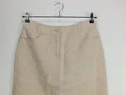 Vorschaubild 4 von Damen Minirock Gr. 38;M Beige Leinen Klassisch