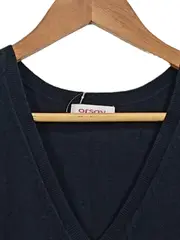 Vorschaubild 3 von Damen Pullunder V-Ausschnitt Schwarz Gr. XS Basic