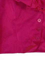 Vorschaubild 3 von Cassani Damen Bluse Langarm Elegant Pink Strukturmuster Gr. 40 L