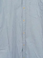 Vorschaubild 3 von Herren Kurzarm Hemd Blau Casual XL Baumwolle