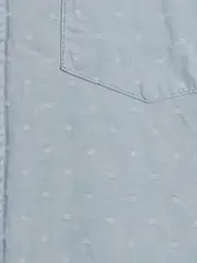 Vorschaubild 4 von Herren Kurzarm Hemd Blau Casual XL Baumwolle