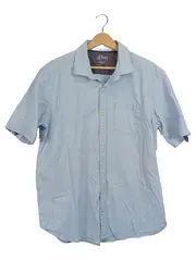 Vorschaubild 1 von Herren Kurzarm Hemd Blau Casual XL Baumwolle