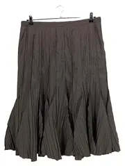 Vorschaubild 1 von Faltenrock Damen Gr. 46 Oliv Modern Plisseerock