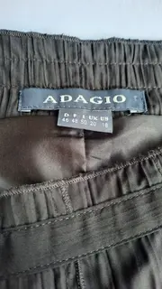 Vorschaubild 2 von Faltenrock Damen Gr. 46 Oliv Modern Plisseerock