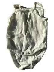 Vorschaubild 1 von Baby Body Gr. 56 Weiß Rippstrick Träger Baumwolle