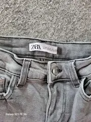 Vorschaubild 3 von Damen Jeans Slim Fit Grau Gr. 32 W24 XXS Casual Stretch Hose