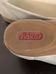 Vorschaubild 3 von Ballerinas Damen Grau Leder Synthetik Slip-On Elegant Gr. 41