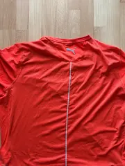 Vorschaubild 3 von Herren Sport T-Shirt Orange Gr. 54/XXL Kurzarm Logo Print Polyester