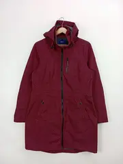 Vorschaubild 2 von Damen Outdoorjacke Gr. 38/M Rot Casual Kapuze Reißverschluss