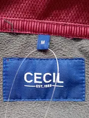 Vorschaubild 3 von Damen Outdoorjacke Gr. 38/M Rot Casual Kapuze Reißverschluss