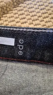 Vorschaubild 4 von Damen Jeansrock Gr. 40 Dunkelblau Midi Baumwolle