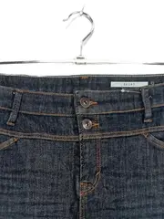 Vorschaubild 2 von Damen Jeansrock Gr. 40 Dunkelblau Midi Baumwolle