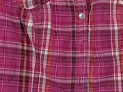 Vorschaubild 4 von Damen Hemdbluse kariert Pink Gr. 38/M Casual Langarm