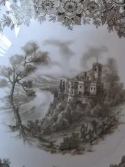 Vorschaubild 2 von Dekoschale Porzellan Schloss Florales Muster Mehrfarbig 13cm