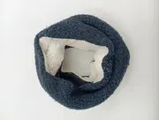 Vorschaubild 3 von Schal Loop Unisex Blau Meliert Strick Fleece Winter