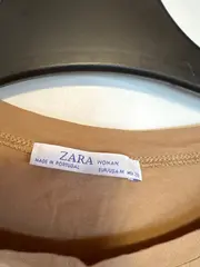 Vorschaubild 2 von Damen T-Shirt Gr. 38/M Braun Casual Rüschenärmel
