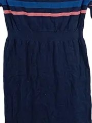 Vorschaubild 3 von T-Shirt Kleid Damen Blau Gestreift Baumwolle Gr. S Freizeitkleid