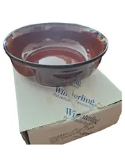 Vorschaubild 2 von Porzellan Dessertschüssel Braun Glasiert 23 cm Deutschland