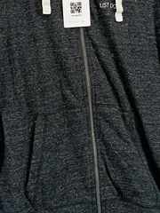 Vorschaubild 4 von Damen Sweatjacke Kapuzenjacke Grau Meliert Sportlich Gr. 38/M Logo