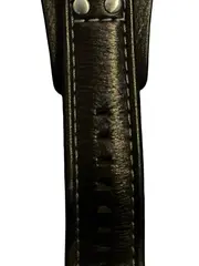 Vorschaubild 5 von Herren Armbanduhr Schwarz Leder Casual Chronograph Uhr