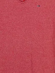 Vorschaubild 3 von Damen T-Shirt Gr. M Rot Casual Meliert V-Ausschnitt