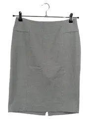 Vorschaubild 1 von Damen Bleistiftrock Grau Gr. 36 Business Midi Pencil Skirt