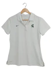 Vorschaubild 1 von Dri-Fit Damen Poloshirt Michigan State Spartans Gr. 38/M Weiß