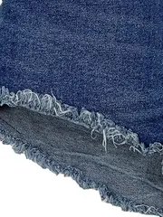 Vorschaubild 5 von Jeans Shorts Damen Hotpants Destroyed Saum Blau Gr. 34 XS