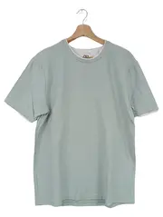 Vorschaubild 1 von Herren T-Shirt Gr. L Mintgrün Basic Baumwolle Kurzarm