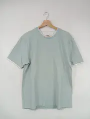 Vorschaubild 4 von Herren T-Shirt Gr. L Mintgrün Basic Baumwolle Kurzarm