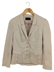 Vorschaubild 1 von Damen Blazer Beige Gr. 38 Business Klassisch Langarm