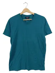 Vorschaubild 1 von Herren T-Shirt Regular Fit V-Neck Petrol Gr. XS Basic