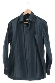 Vorschaubild 1 von Herren Freizeithemd Gr. 40/M Gestreift Mehrfarbig Langarm Casual