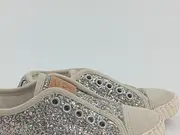 Vorschaubild 3 von Mädchen Sneaker Low Glitzer Silber Gr. 26,5 Slip-On Schuhe