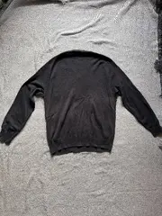 Vorschaubild 2 von Herren V-Ausschnitt Pullover Pima Cotton Gr. M Schwarz