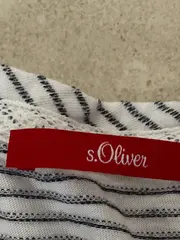 Vorschaubild 4 von Damen T-Shirt Gr. 34 XS gestreift mit Stickerei weiß