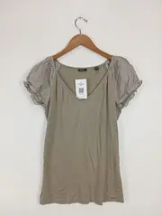 Vorschaubild 2 von Damen T-Shirt XL Beige Kurzarm Casual