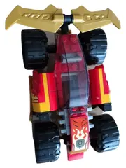 Vorschaubild 1 von Ninjago Fahrzeug Rot Gold Schwarz Spielzeugauto mit Flammen Design