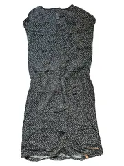 Vorschaubild 6 von Damen Freizeitkleid Gr. 40/L Schwarz Sterne Casual Midikleid