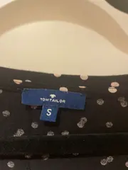 Vorschaubild 3 von Damen Langarmshirt Schwarz Gepunktet Gr. S V-Ausschnitt