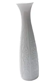 Vorschaubild 1 von Royal Bavaria Porzellan Vase Weiß Elegant Klassisch Blumenmuster Porzellan